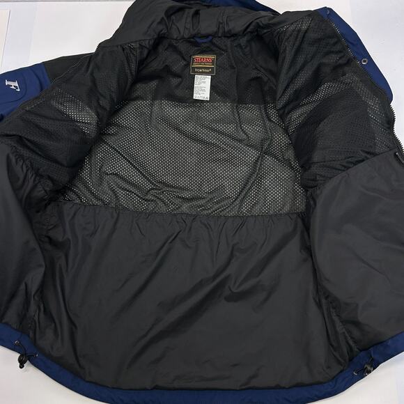 Stearns FLW Tour Jacket Fishing League Worldwide Fisherman Hooded Blue L Large - Picture 6 of 8